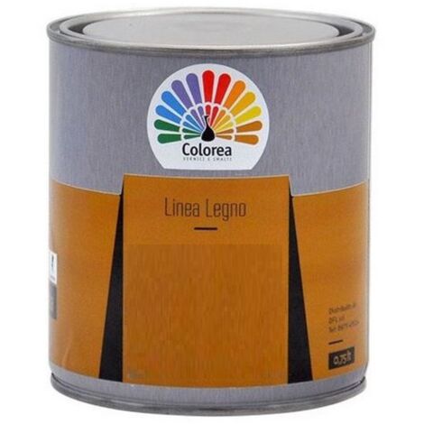 Colorea impregnante vernice per legno noce scuro 0,750 lt anti muffe e funghi Noce scuro