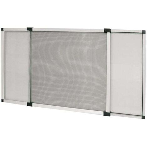 zanzariera estensibile avorio 100x75 cm verticale orizzontale con spazzola