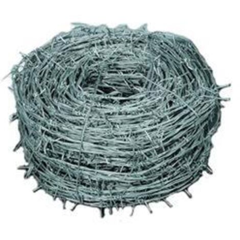 Sidex rotolo 100 mt di filo spinato in acciaio zincato a 4 punte per recinzione