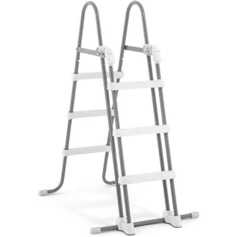 Intex 28075 scaletta di sicurezza per piscina da h 91 cm a 107 cm max 136 kg