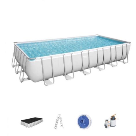 Piscina Fuori Terra Rettangolare BESTWAY Power Steel 56475 - CM.732X366X132H (1/5)