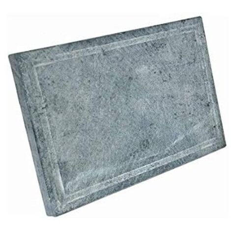Koem pietra naturale ollare di ricambio cm 40x50 per bistecchiera spessore 2 cm lavica barbecue griglia Grigio 40x50 cm