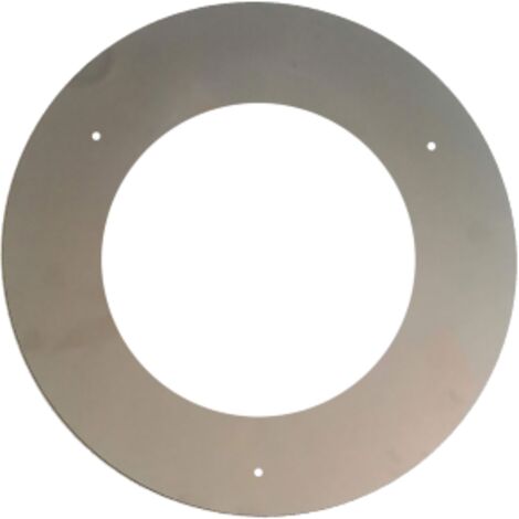 Rosone in acciaio inox AISI 304 per tubi di stufe a legna e pellet per interno Acciaio Inox   8 cm