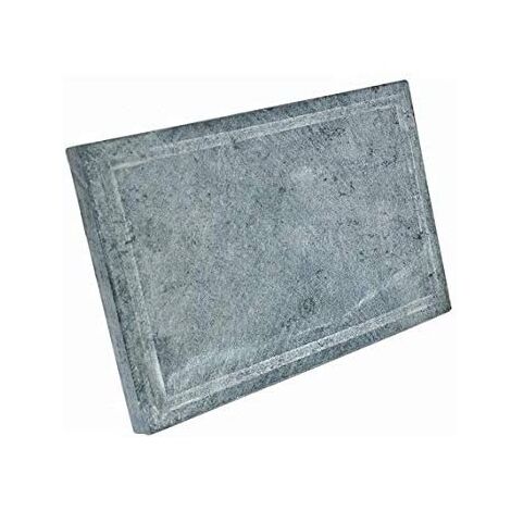 Koem pietra naturale ollare di ricambio cm 40x60 per bistecchiera spessore 2 cm lavica barbecue griglia Grigio 40x60 cm