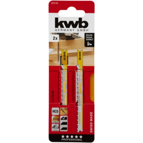 Kwb 2 lame per seghetto alternativo 100/80 per legno taglio fine Hcs gambo universale by Einhell (1/3)