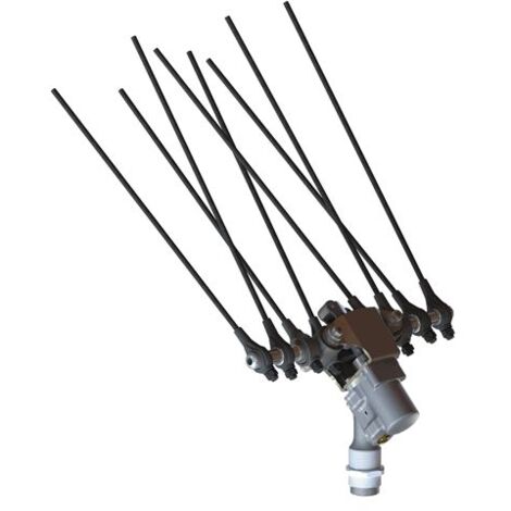 Abbacchiatore pneumatico AIR 505 a pettini con movimento contrapposto laterale per raccolta olive 1800 battute al min.