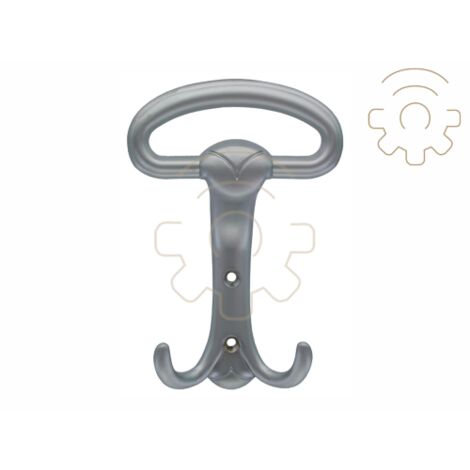 10 pz appendiabiti WP99 zama cromo opaco attaccapanni 74x147 mm