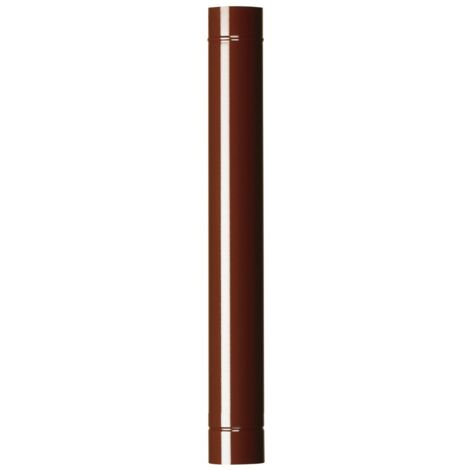 12 tubi 10x100 cm acciaio smaltato marrone tubo per stufa stufe a legna