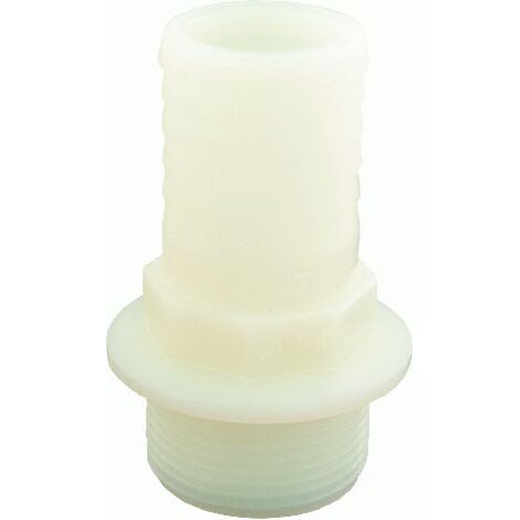 20 raccordo portagomma diritto in nylon filetto maschio 35mm pompa porta gomma