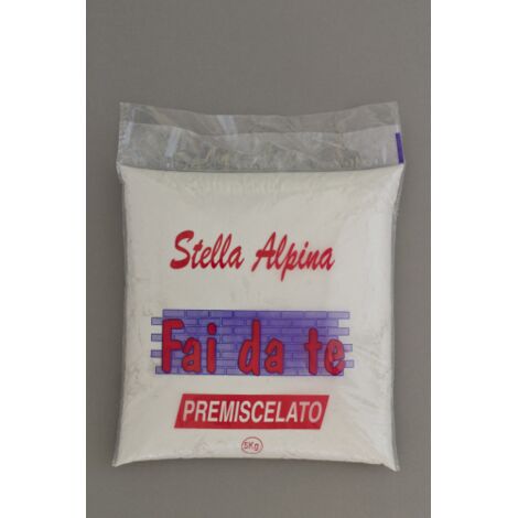 5 kg malta intonaco premiscelato self service cementizio per interno esterno