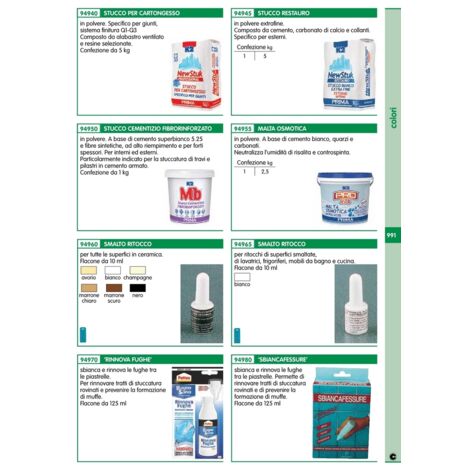 Stucco In Polvere NEW STUK RESTAURO 5kg - Bianco Extra Fine, Per Interni Ed Esterni, Resistente All'Acqua