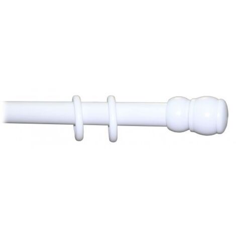 Bastone tenda a strappo legno bianco   35 mm lunghezza 300 cm senza supporti