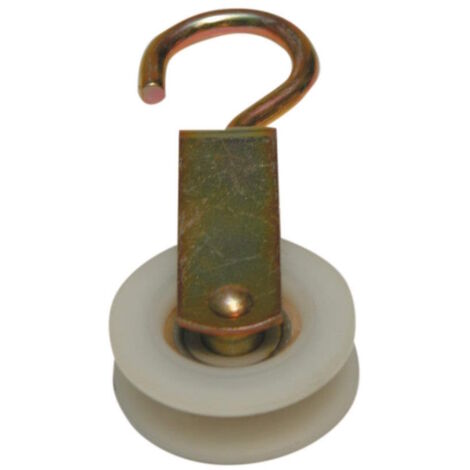 carrucola con cuscinetto ruota nylon 50 mm stendibiancheria filo panni
