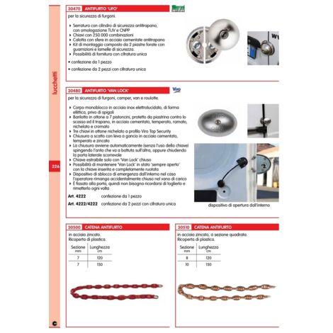 KIPPEN 2011A - Kit Sicurezza Per Moto, Scooter E Bici, Composto Da Catena Antifurto Misura 10x1000 Mm Lucchetto 343803