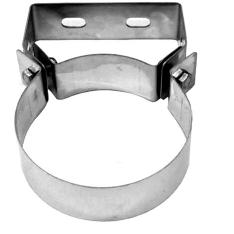 Collare fascetta fissaggio murale Omega 130 mm 13 cm acciaio inox Aisi 316