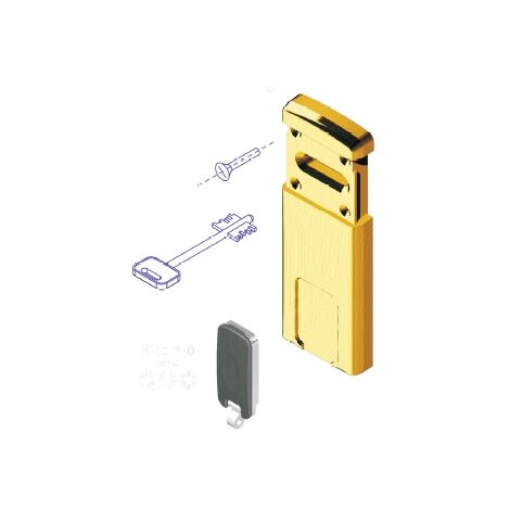 defender magnetico MG220 per serrature a doppia mappa oro lucido pvd