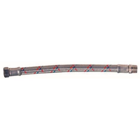 flessibile antivibrante acqua 50 cm attacco M-F 1" in acciaio zincato (1/2)