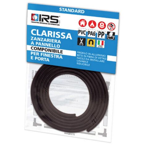guarnizione magnetica tondino 200cm per zanzariera Irs Clarissa finestre porte (1/2)
