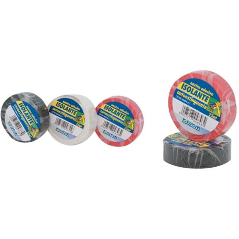 rotolo nastro isolante nero autoestinguente mm 19x25 mtl per elettricista (1/2)