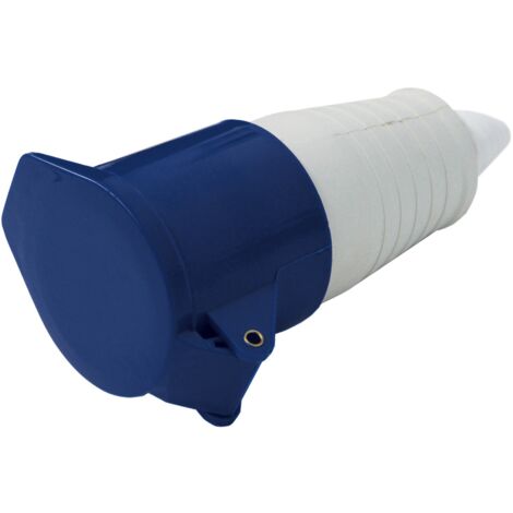 presa industriale 16A 2P+T tensione 220V 2 posti norme CEE IP44 (1/2)