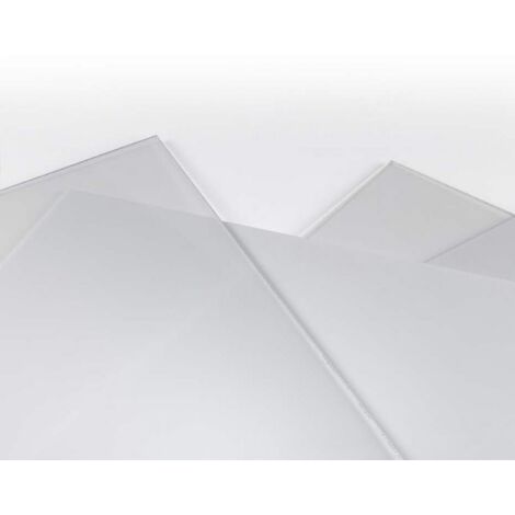 Vetro sintetico trasparente cm 50x50x4 mm lastra in materiale polistirolico liscio trasparente (1/2)