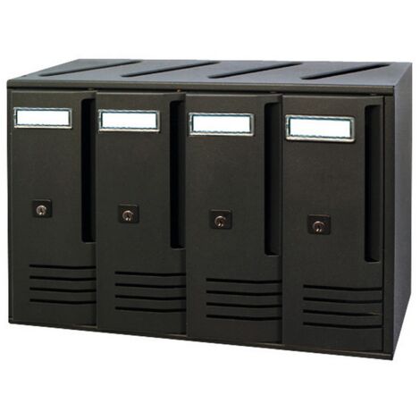 Cassetta Postale Posta Condominio Alubox Trimec 4p Alluminio Ghisa Italy
