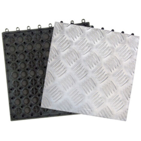 10 piastrelle in alluminio 31x31 cm pavimento piastrella supporto resina