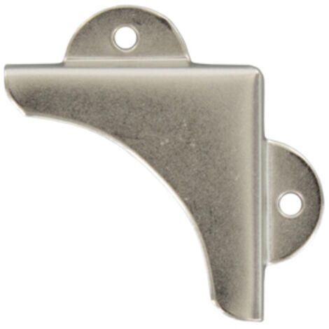 100 fermaspecchi 40x40 mm fermo liscio in acciaio nichelato per specchio fermaspecchio