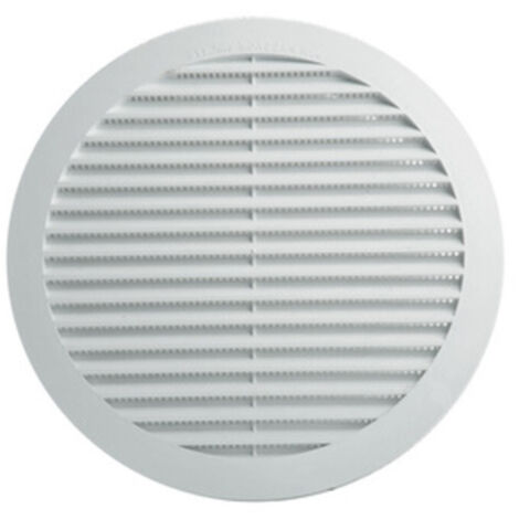 griglia di aerazione in plastica abs   120 mm ad incasso muro parete antinsetti (1/3)