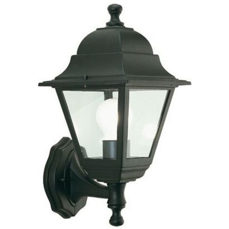 lanterna lampada da parete ascendente attacco E27 60W nero per esterno (1/5)