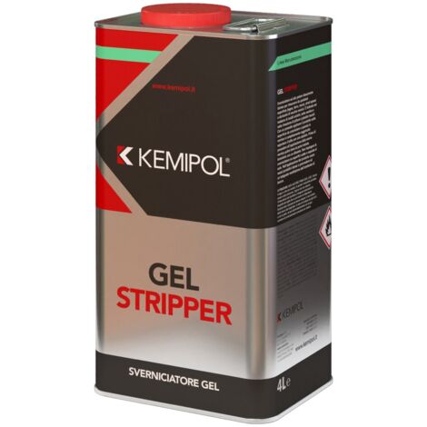 Sverniciatore Kemipol gel stripper 4 litri ecologico alto potere dissolvente rimuovi vernice