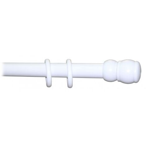 Bastone tenda a strappo legno bianco   35 mm lunghezza 210 cm senza supporti (1/6)