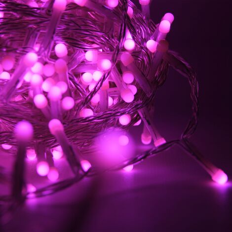 Luccika Home stringa luminosa catena serie di luci per albero di Natale  luminosita' 360o cavo trasparente