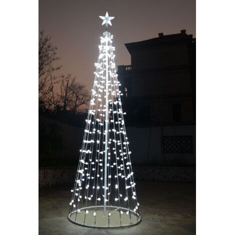 Maison Exclusive - Albero Di Natale A Cono 240 LED Per Interni Esterni 118x180 Cm 88175783