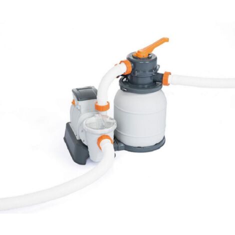 Bestway 58497 pompa filtrante a sabbia 5678 l/h per piscine da 1100 a 42000 l incluso adattatore 3,2 cm