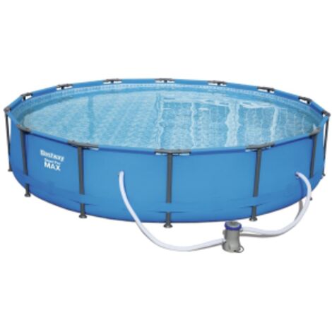 Bestway 56595 piscina cm 427x84h Steel PRO Max Fuori Terra Rotonda con filtro pompa (1/5)