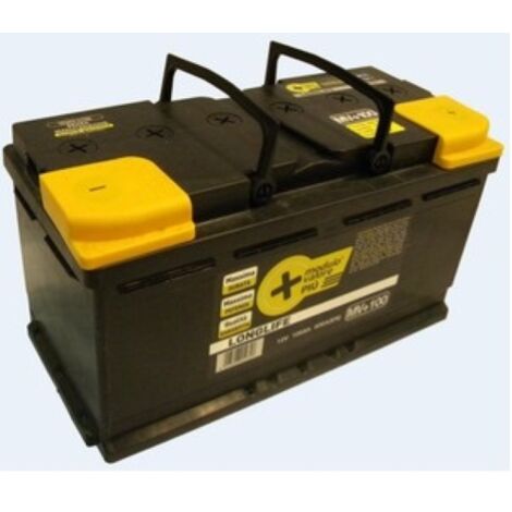 Batteria per auto Longlife power 100AH DX 12V 800A pronta all'uso lunga durata