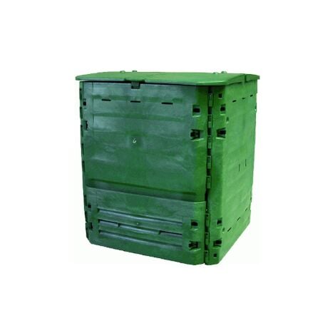 Contenitore per composter Quadro 400 litri cm 74x74x84 contenitori  compostiera per giardino esterno colore verde