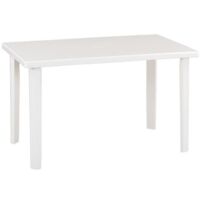 Marshall tavolo in polipropilene con finitura lucida bianca da esterno 120x70x72 cm