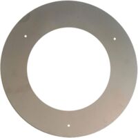 Rosone in acciaio inox AISI 304 per tubi di stufe a legna e pellet per interno Acciaio Inox 30 cm