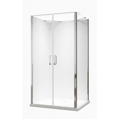 Glaswerk Westfalen - Nora 100x100x100 cm U Form Duschkabine Klarglas