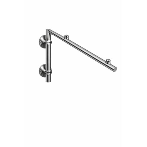 Glaswerk Westfalen- SET L Halter für Vordach - Edelstahl