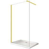 Glaswerk Westfalen - LiLy 30x200 cm, boxdoccia walk-in, vetro trasparente oro