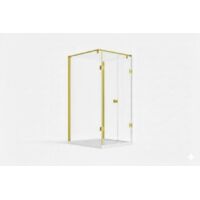 Glaswerk Westfalen- Emma 75x90x75cm U Duschkabine+DT- Gold