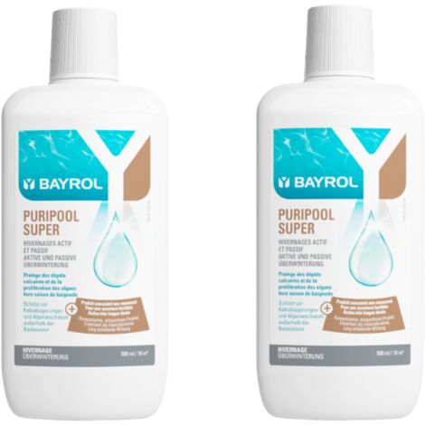 SPARSET 2 x Bayrol Puripool Super 1 Liter Wintermittel Pool Überwinterung