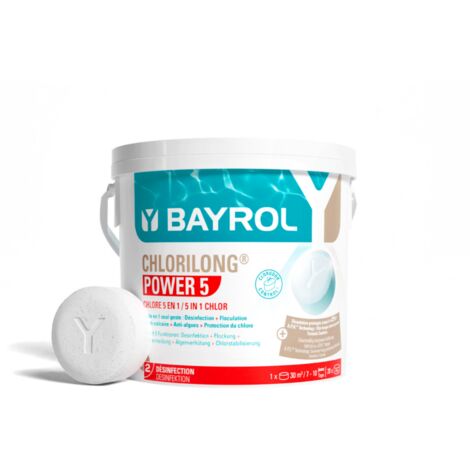BAYROL e-Chlorilong® POWER 5 - 200g Chlortabletten & 5 Funktionen 5 kg