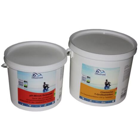 Chemoform Set Chemoclor T-Großtabletten 5 kg + pH-Minus Granulat 5kg