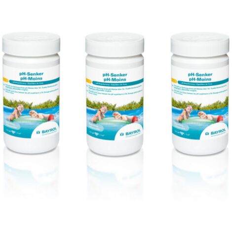BAYROL SET 3 x Bayrol pH-Senker 1,5 kg
