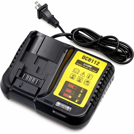 10.8V/18V DCB112 DCB105 Outils Chargeur de batterie pour Dewalt Perceuses DCB182 DCB184