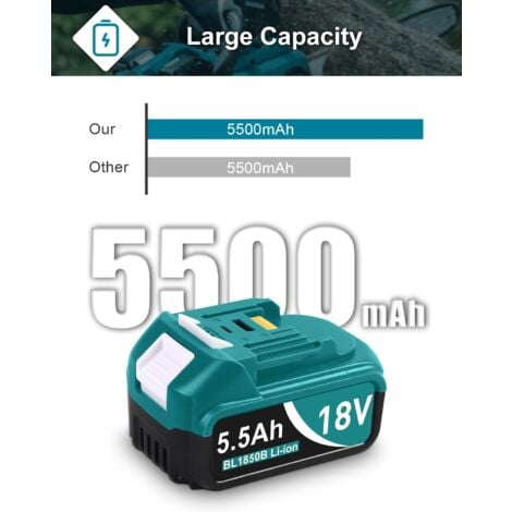 MAKITA Batterie Li-ion 18V 5Ah BL1850 B - 197280-8